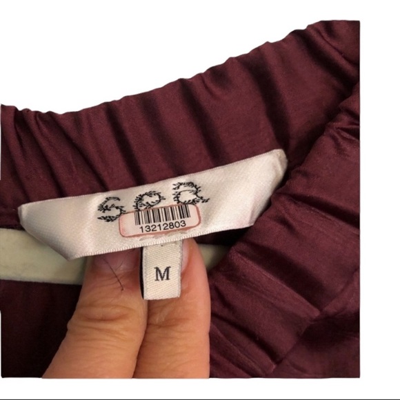 sea new york maroon simone snake satin midi dress - Picture 12 of 13